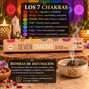 Bombas Sahumo Sagrada Madre Seven Chakras 7