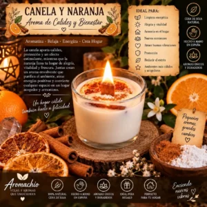 Velas Canela y Naranja