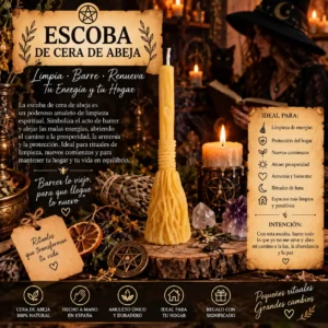Escoba de cera de Abeja