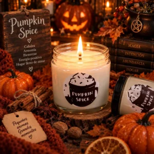 Velas Aromática Artesanal Soja Natural Pumpkin Spice