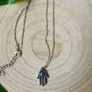 ✋🧿 Colgante Hamsa (Mano de Fátima) y Ojo Turco (Nazar): Protección Dual