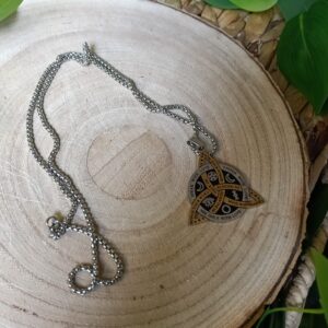 Collar Tetragramaton Color Plateado Dorado
