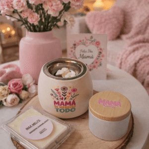 Pack Regalo Mama Quemador Wax Melts Manzana Caramelizada