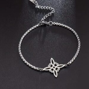 Pulsera Nudo de Bruja Acero Inoxidable