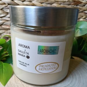 Vela Aromática Artesanal de soja natural Galleta María