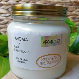 Vela Aromática Artesanal Soja Natural Anís Estrellado
