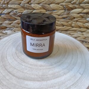 Vela Artesanal Soja Natural Aromática de Mirra