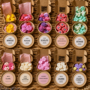 Wax melts artesanales · Aromas primaverales