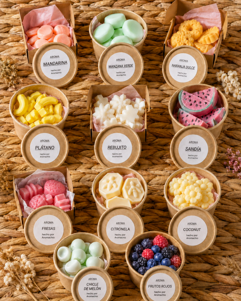 Wax melts artesanales · Aromas de verano