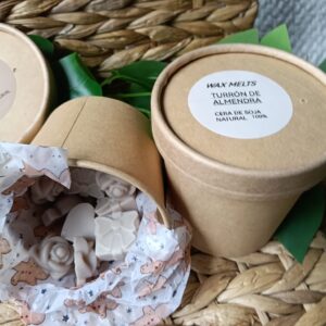 Wax Melts Artesanal Soja Natural Aroma Turron de Almendra