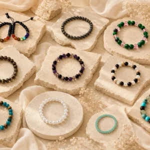 Colección Aromachio · Pulseras de piedras