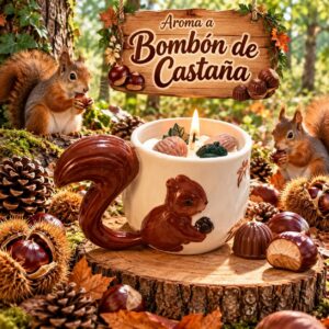 VELA BOSQUE DE CASTAÑAS _AROMA BOMBON CASTAÑAS