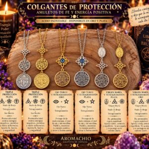 Colgantes de protección - Acero inoxidable -Amuletos Espirituales .