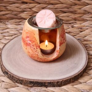 quemador de wax o esencias de aceite _aromáticos-terracota -efecto envejecido