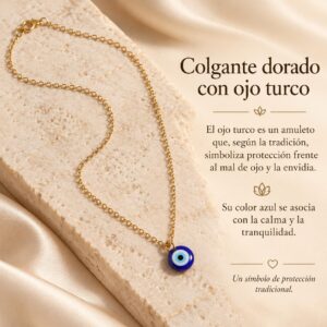 ojo turco dorado cadena